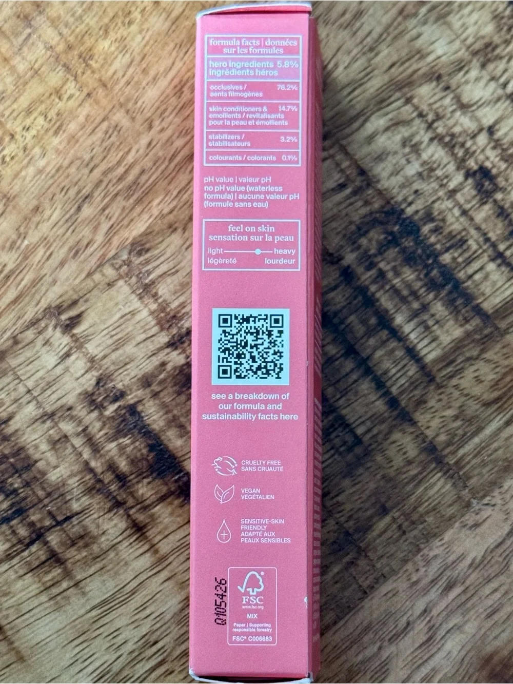 Cocokind Ceramide Lip Blur Balm- Coral Pink